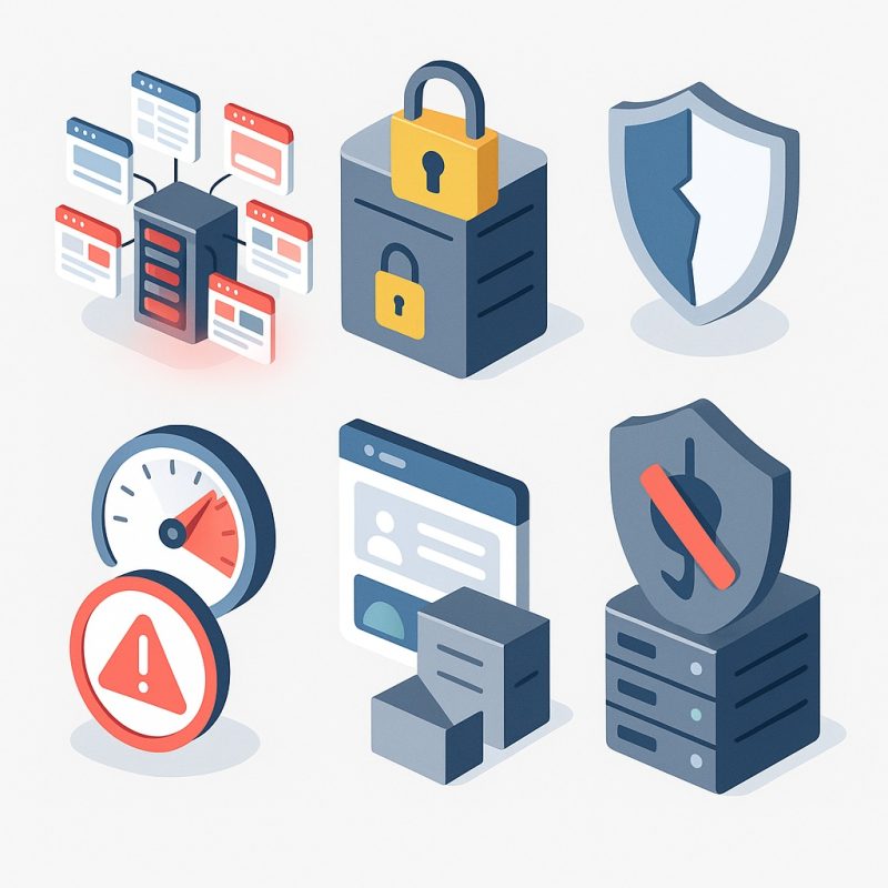 محدودیت‌ها و معایب هاست اشتراکی 