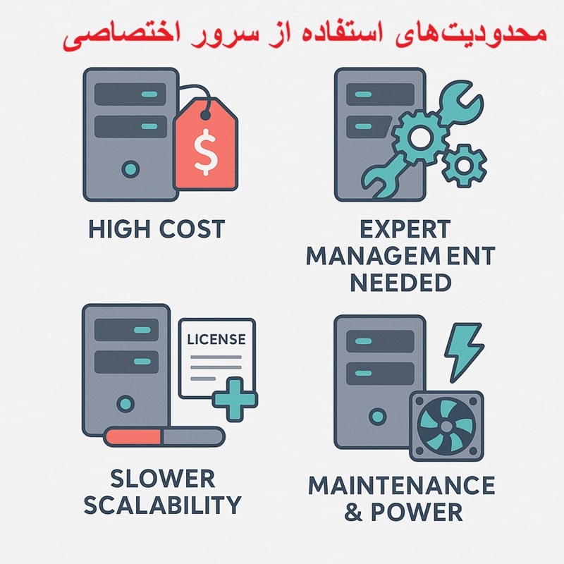 معایب  سرور اختصاصی