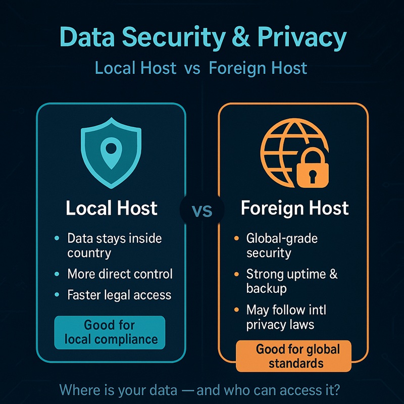 نگه داشتن اطلاعات روی هاست ایران بهتر است یا هاست خارج؟