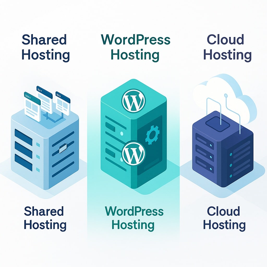 تفاوت هاست اشتراکی، هاست وردپرس، هاست ابری