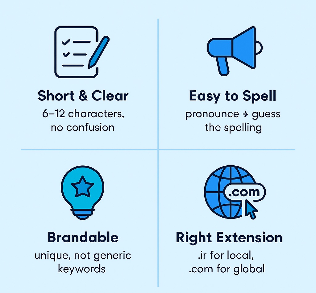 چه نام دامنه‌ای برای کسب‌وکار