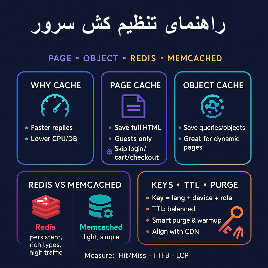 تنظیم کش سرور